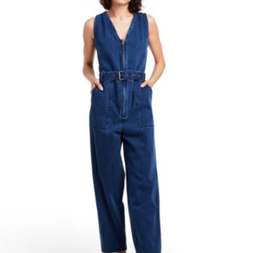 Rachel Comey Blue Denim Jumpsuit | Jean Overalls size 8